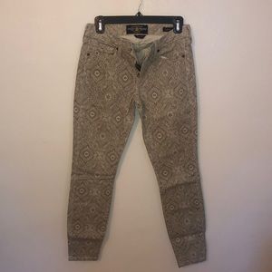 Lucky brand patterned jeans